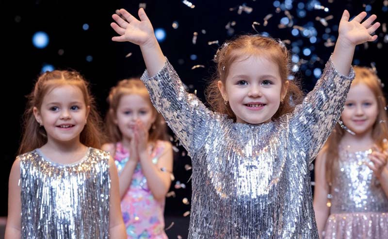 Серебряное шоу на детский день рождения: магия блеска и драйва в Москве